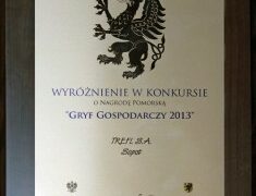 Trefl wyróżniony w konkursie „Gryf Gospodarczy 2013”