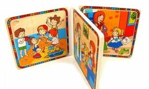 Drewniana książeczka