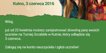 XIV Ogólnopolskie Mistrzostwa Szkół w Scrabble®. Zarejestruj się już teraz!