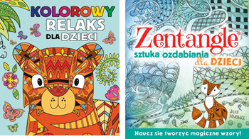 Kolorowy relaks dla dzieci Zentangle. Sztuka ozdabiania dla dzieci
