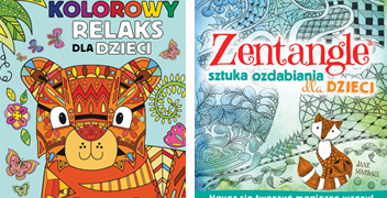 Kolorowy relaks dla dzieci Zentangle. Sztuka ozdabiania dla dzieci